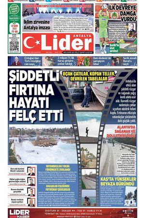 12 OCAK 2026 LİDER GAZETE ANTALYA