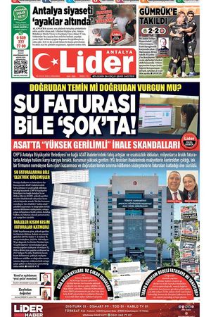 14 OCAK 2026 LİDER GAZETE ANTALYA
