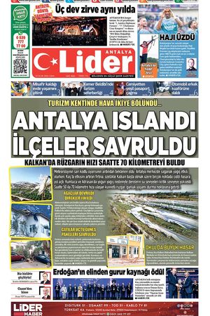 23 OCAK 2026 LİDER GAZETE ANTALYA