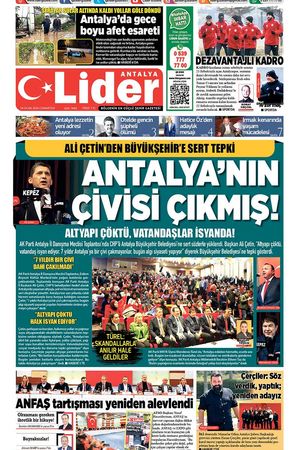 24 OCAK 2026 LİDER GAZETE ANTALYA