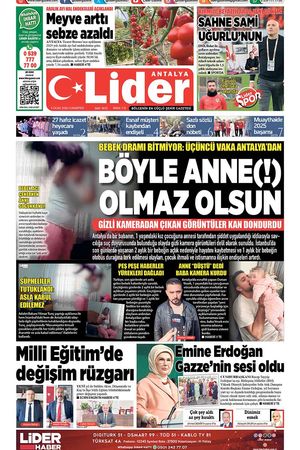 3 OCAK 2026 LİDER GAZETE ANTALYA