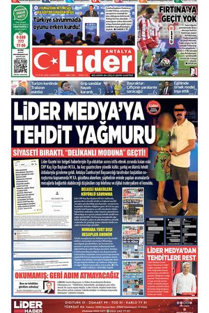 31 OCAK 2026 LİDER GAZETE ANTALYA