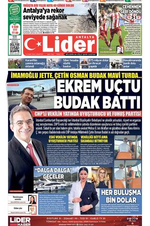 14 ŞUBAT 2026 LİDER GAZETE ANTALYA