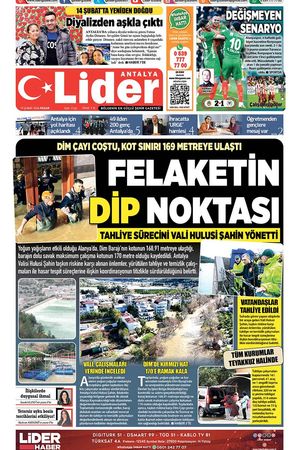 15 ŞUBAT 2026 LİDER GAZETE ANTALYA