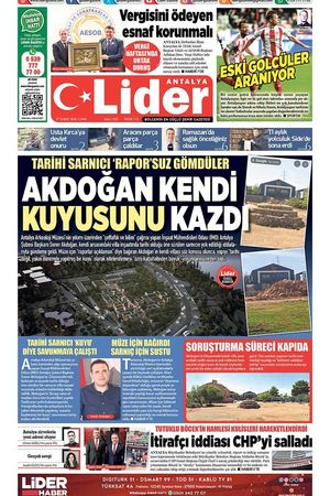 27 ŞUBAT 2026 LİDER GAZETE ANTALYA