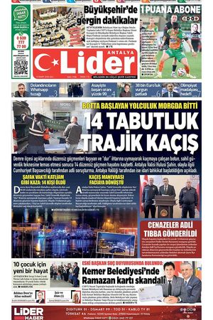 10 MART 2026 LİDER GAZETE ANTALYA