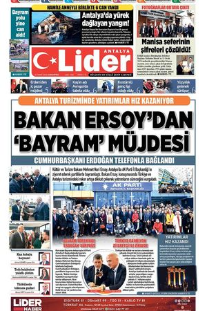 21 MART 2026 LİDER GAZETE ANTALYA