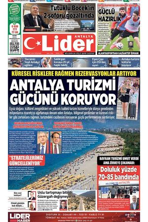26 MART 2026 LİDER GAZETE ANTALYA
