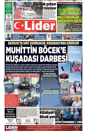 28 MART 2026 LİDER GAZETE ANTALYA