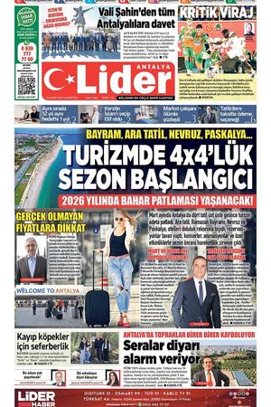 28 ŞUBAT 2026 LİDER GAZETE ANTALYA