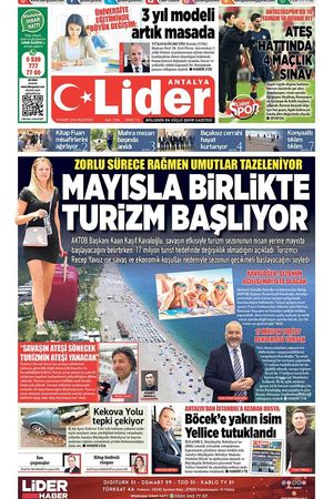 30 MART 2026 LİDER GAZETE ANTALYA