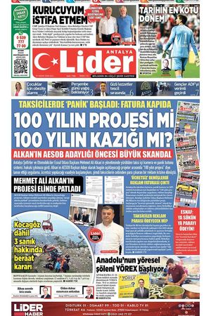21 NİSAN 2026 LİDER GAZETE ANTALYA