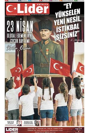 23 NİSAN 2026 LİDER GAZETE ANTALYA