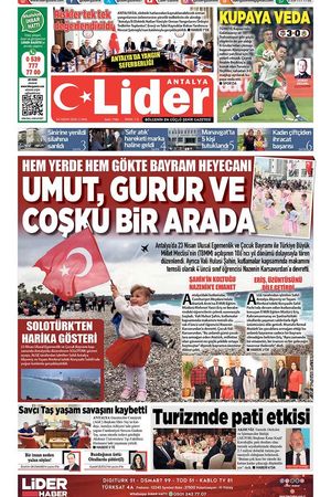 24 NİSAN 2026 LİDER GAZETE ANTALYA