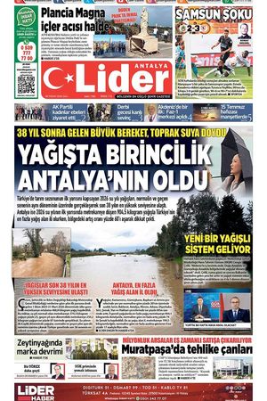 28 NİSAN 2026 LİDER GAZETE ANTALYA