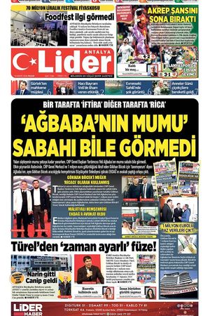 10 MAYIS 2026 LİDER GAZETE ANTALYA