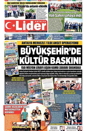 14 MAYIS 2026 LİDER GAZETE ANTALYA