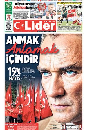 19 MAYIS 2026 LİDER GAZETE ANTALYA