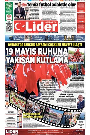 20 MAYIS 2026 LİDER GAZETE ANTALYA