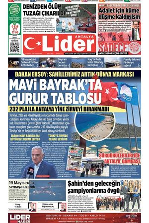 21 MAYIS 2026 LİDER GAZETE ANTALYA