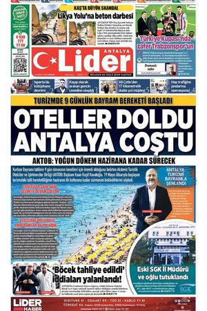 24 MAYIS 2026 LİDER GAZETE ANTALYA