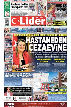 7 MAYIS 2026 LİDER GAZETE ANTALYA