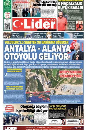 28 MAYIS 2026 LİDER GAZETE ANTALYA