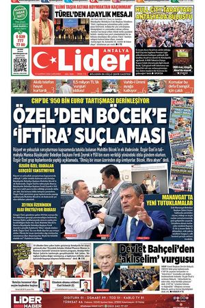 10 HAZİRAN 2026 LİDER GAZETE ANTALYA