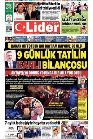 2 HAZİRAN 2026 LİDER GAZETE ANTALYA