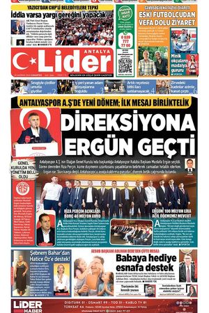 20 HAZİRAN 2026 LİDER GAZETE ANTALYA