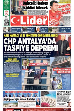 24 HAZİRAN 2026 LİDER GAZETE ANTALYA
