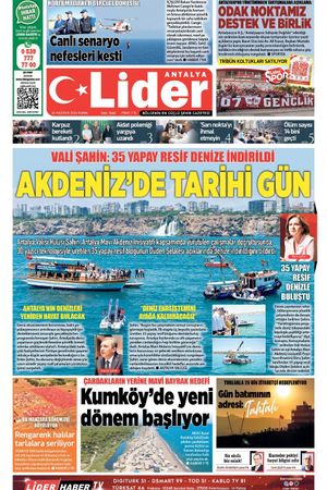 26 HAZİRAN 2026 LİDER GAZETE ANTALYA