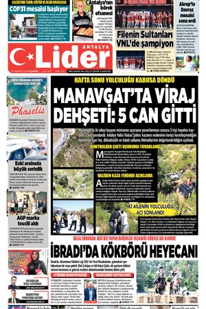27 TEMMUZ 2026 LİDER GAZETE ANTALYA